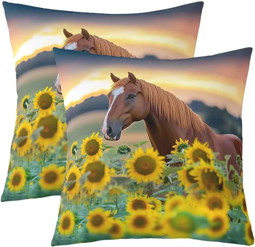 Miniatura 23 de Juego de 2 fundas de almohada de 16 x 16 pulgadas, fundas de almohada de vehículos de construcción suaves para sala de estar, dormitorio, equipos