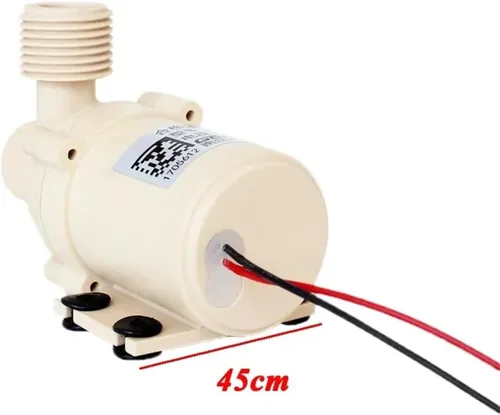 Miniatura 2 de DC 12V 24V (0-110 grados) Celsius Bomba de circulación de agua de grado alimenticio sin escobillas sumergible de gas solar calentador eléctrico