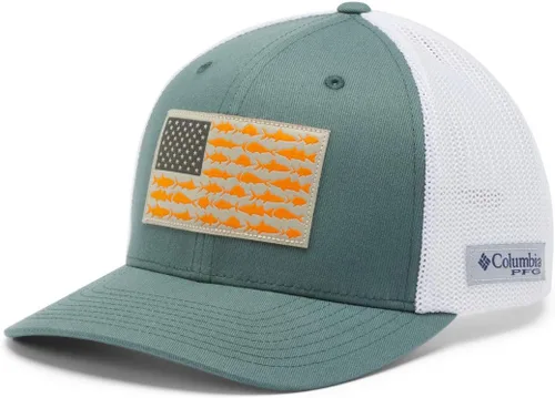 Miniatura 137 de Columbia - Gorra de malla con bandera con árboles unisex para adultos, corona alta