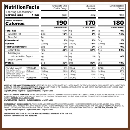 Miniatura 5 de Quest Nutrition Paquete de variedad para amantes del chocolate, alto en proteínas, bajo en carbohidratos, sin gluten, apto para ceto, 12