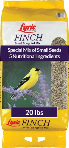 Miniatura 2 de Lyric Finch - Semilla pequeña de pájaro cantor silvestre – Atrae jilgueros, pinzones domésticos, pinzones morados y más – Bolsa de 20 libras &