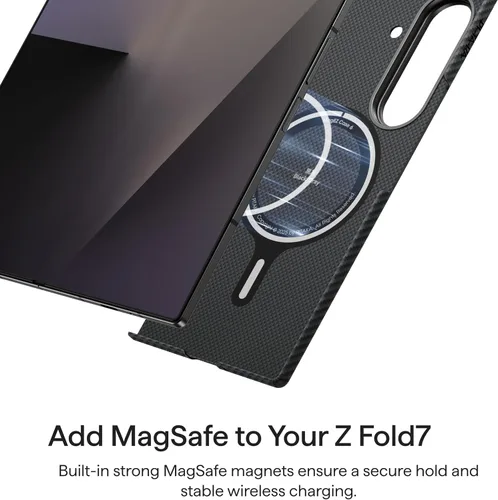 Miniatura 7 de pitaka Funda para Z fold 7, compatible con MagSafe, funda delgada y ligera para Galaxy Z Fold 7 con sensación táctil sin funda, hecha de fibra