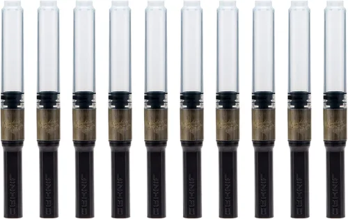 Lanxivi Jinhao - Convertidor de tinta de metal para pluma estilográfica, paquete de 10 unidades, apto para Jinhao, Baoer, Fuliwen Pen, Duke y