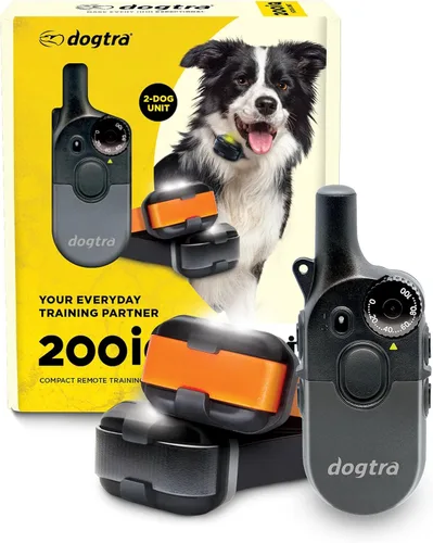 Miniatura 10 de Dogtra 200iQ Collar E de entrenamiento remoto – 100 niveles, tono, vibración, rango de 1/2 milla – Compacto, impermeable, control con una sola mano