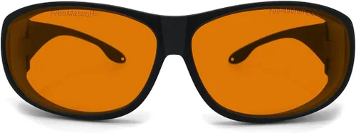 Miniatura 7 de FreeMascot OD 6+ 190nm-490nm Longitud de onda UV luz ultravioleta/violeta y gafas de seguridad láser azules