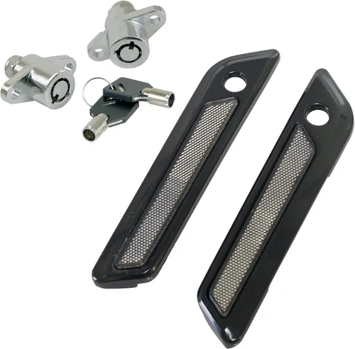 Miniatura 13 de Insertos de reflector para alforja de sillín para bolsa de sillín Harley, cubierta de cierre para Touring Street Electra Road Glide 2014-2024