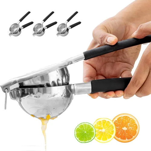 Miniatura 9 de A Bar Above Exprimidor de mano, exprimidor de prensa manual para cócteles, acero inoxidable resistente, exprimidor de limón, tazón de exprimidor