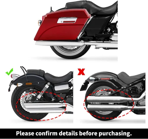 Miniatura 3 de Alforjas rígidas con soportes de conversión para Harley Davidson 1984-2017 Softail Modelos FLST FLSTC FLSTF FLSTN FLSTS modelos Rojo