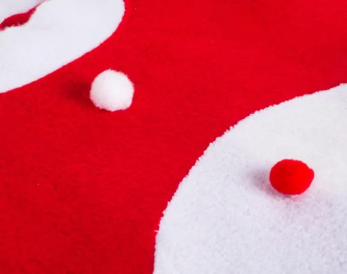 Miniatura 5 de Lilax Vestido de Navidad para niñas pequeñas, disfraz de fiesta de Papá Noel rojo con cinturón, Negro