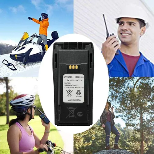 Miniatura 6 de NNTN4851 NNTN4851A NNTN4496 NNTN4497AR NNTN4970A 7.2V 2200mAh Ni-MH Reemplazo de batería de radio bidireccional para Motorola CP040 CP140 CP150