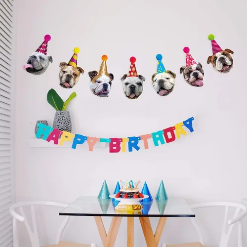 Miniatura 3 de Letrero para fiesta de «Happy Birthday» (Feliz cumpleaños).