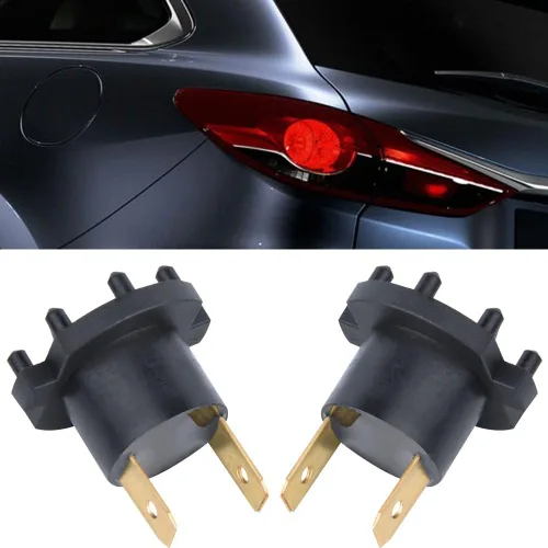 Miniatura 9 de Soporte de bombilla para faros delanteros, piezas de repuesto duraderas para automóviles, soporte de enchufe de bombilla de faro, paquete de 2