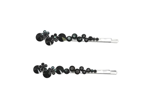 Miniatura 16 de Faship - Un par de pinzas para el cabello con diseño floral AB (2 unidades)