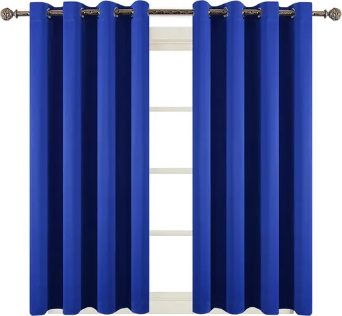 Miniatura 17 de Cortinas y cortinas de poliéster con ojales en la parte superior para oscurecer la habitación, sala de estar con aislamiento térmico