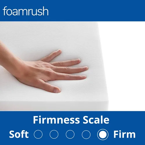 Miniatura 3 de FoamRush Litera de 8 pulgadas (48 x 75 pulgadas) de repuesto de colchón de espuma de alta densidad, firmeza media, soporte de alivio de presión