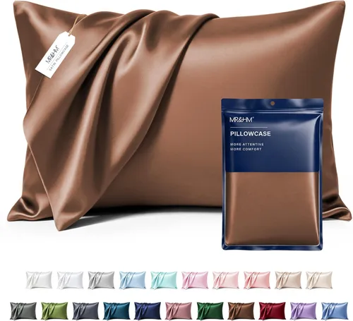 Miniatura 37 de MR&HM - Funda de almohada de satén 16- verde floral