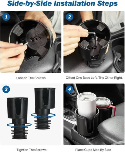 Miniatura 8 de JOYTUTUS Expansor de portavasos de automóvil compatible con Toyota RAV4 2025 2024 2023 2022 2021 2020 2019, compatible con Yeti Ramblers de 12-36