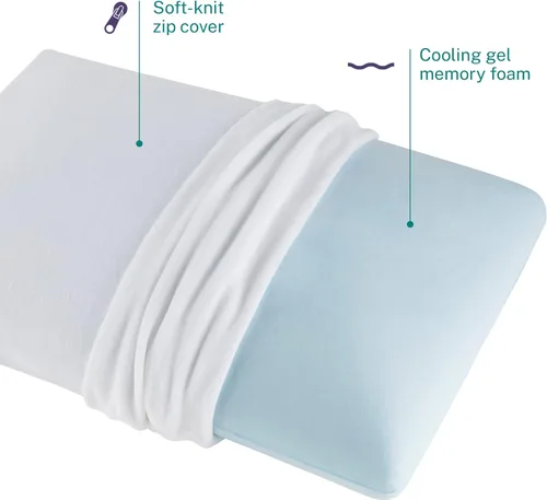 Miniatura 3 de Almohada viscoelástica Innocor Comfort, moldeada, Poliuretano, Blanco, Estándar