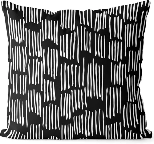 Miniatura 15 de BEDSUM Funda de almohada de microfibra, suave, decorativa, geométrica, abstracta, triangular, funda de cojín cuadrada para sofá, dormitorio, 18 x 18