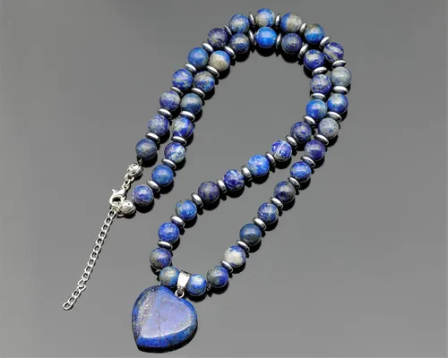 Miniatura 29 de Colgante de corazón de aventurina natural, Collar de cuentas de aventurina genuina, Collar de piedra verde, Collar de piedras preciosas, Cuentas