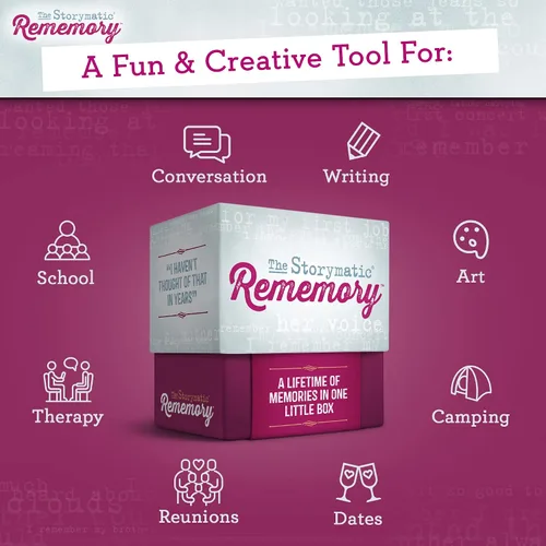 Miniatura 4 de Storymatic Rememory - Indicación de escritura y mensaje de memoria - Tarjetas de conversación para familiares y amigos