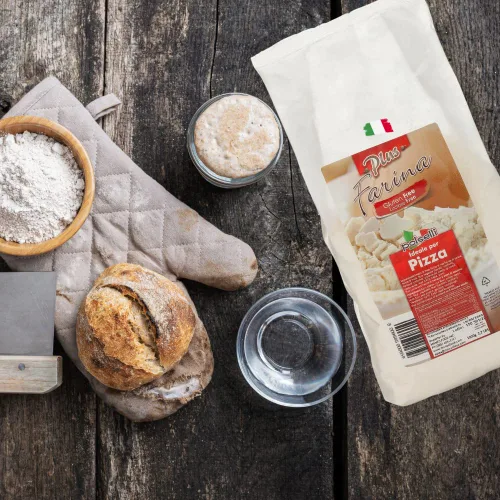 Miniatura 5 de Harina sin gluten, harina de pizza, sin lactosa, 2.2 libras, todo natural, mezcla de harina y almidón multiusos, para hornear pizza, pan y pasta