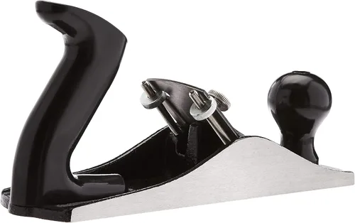 Miniatura 3 de Amazon Basics Cepillo Manual de Carpintería - Cepillo de Banco Ajustable No.4 con Hoja de 2 Pulgadas para Alisar Madera, Gris/Negro