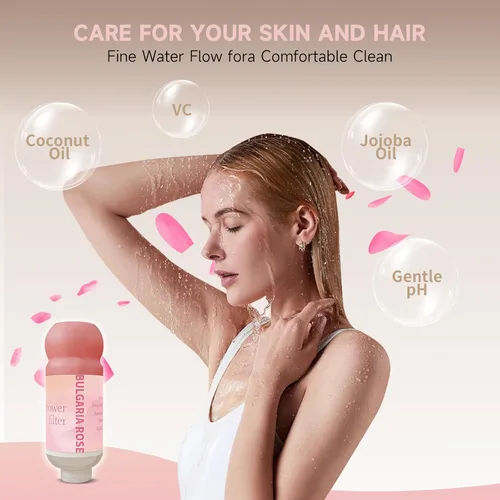 Miniatura 7 de Filtro de ducha con vitamina C para agua dura, purificador suavizante de aromaterapia, terapia de aromaterapia, fácil instalación, piel y cabello