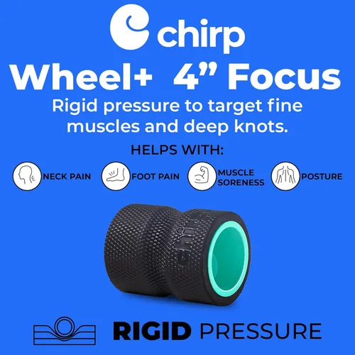 Miniatura 2 de Rodillo de espuma Chirp Wheel – Alivio específico para espalda y cuello, estirador de la columna lumbar, estirador de espalda con descompresión