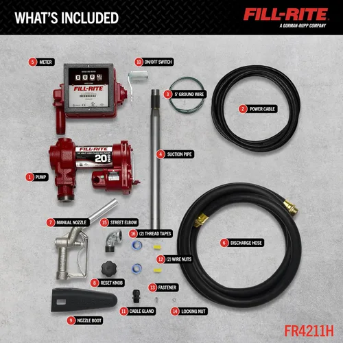 Miniatura 3 de Fill-Rite Bombas de Transferencia de Combustible de 12V y 20 GPM (Serie 4200)