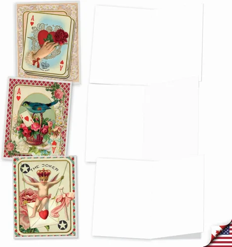 Miniatura 4 de The Best Card Company - 10 Tarjetas de Notas en Blanco con Corazón en Caja (4 x 5.12 Pulgadas) - Surtido de Tarjetas de Amor Sincero para Todas