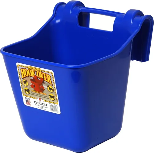 Little Giant® Comedero de plástico con gancho colgante | Cubo de alimentación montable para ganado y mascotas | Cubo de alimentación para caballos |