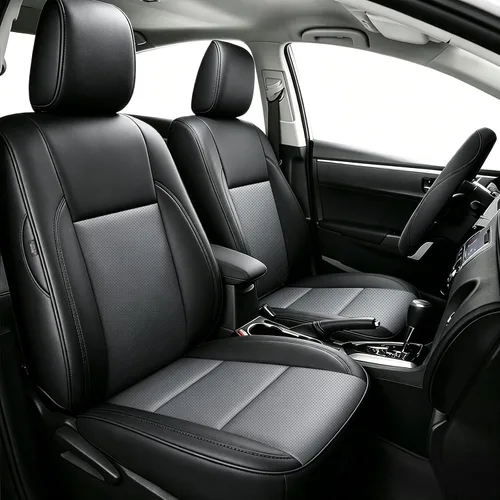 Miniatura 30 de AOMSAZTO Funda de asiento de coche para Mazda 3 2019 2020 2021 2022 2023 2024 2025 2026 – Juego completo de fundas de asiento de piel sintética