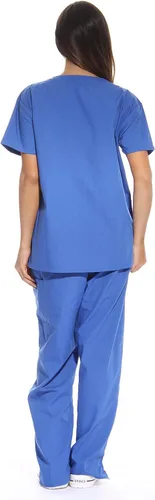 Miniatura 3 de Just Love uniforme médico con cuello en V para mujer