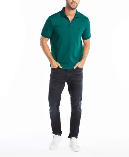 Miniatura 2 de Nautica Polo de manga corta sólido entrelazado para hombre