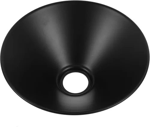 UPKOCH Pantalla de metal de estilo industrial de 8.46 pulgadas, color negro, vintage, para colgar lámparas en cocina, bar, pasillo