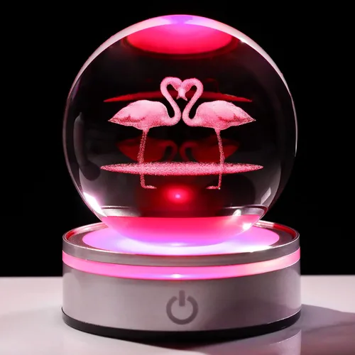 Miniatura 16 de Movdyka Bola de cristal 3D de colibrí, regalos para mujeres y hombres, adorno de colibrí de vidrio, figura de animales, decoración del hogar