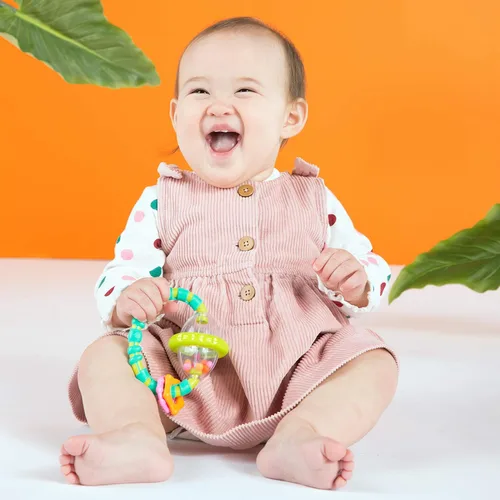 Miniatura 3 de Bright Starts Soothers & Shakers 7 piezas Set de regalo - Sonajeros, mordedores y juguetes para el cochecito sin BPA, unisex, para recién nacidos
