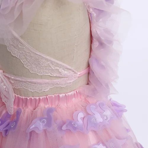 Miniatura 5 de Vestido para sesión de fotos de fiesta de cumpleaños con espalda descubierta para bebé, niña, mariposa, fresa, volantes, princesa, pastel, fiesta