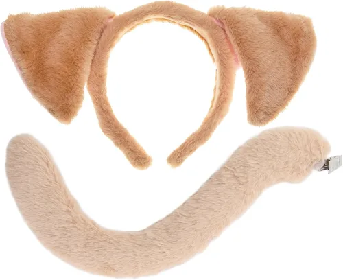 Miniatura 8 de CHEU Disfraz de orejas de perro cachorro (marrón)