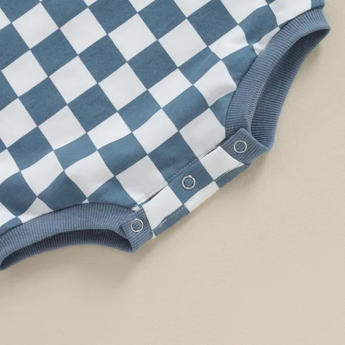 Miniatura 47 de Karuedoo Sudadera a cuadros para bebé niño y niña, mameluco de gran tamaño, manga larga, con burbujas, ropa neutra para otoño