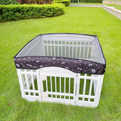 Miniatura 5 de Cubierta superior de malla para corralito para perros de 36 pulgadas con 4 paneles, cubierta de jaula para perros, tienda de campaña para mascotas