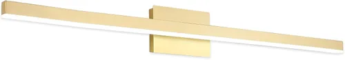 Miniatura 16 de JOOSSNWELL Lámpara de iluminación LED para tocador de baño, barra de luz de baño moderna, 23.62 pulgadas, color negro, 18 W, 4000 K
