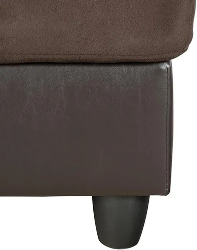 Miniatura 3 de A Ainehome Otomana, moderna otomana de cuero para sala de estar, apartamento y espacio pequeño (tamaño: 28.5 x 19 x 17.5 pulgadas de alto, A-negro)