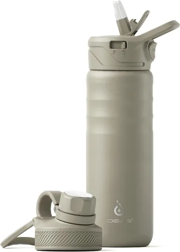 Miniatura 37 de IDEUS Botella de agua aislada de 12 onzas, botella de agua aislada de acero inoxidable para la escuela, botellas aisladas con pajitas a prueba