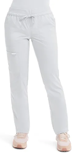 Workwear Revolution WW105 - Pantalones quirúrgicos tipo cargo para mujer, ropa quirúrgica de material suave y elástico, con cordón ajustable