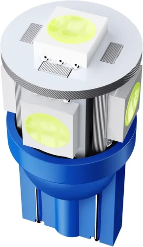 Miniatura 4 de cciyu Paquete de 5 bombillas LED T10 168 194 cuña 5-5050-SMD de repuesto para luces de marcador de cabina combo 1999-2012 para Ford F250 Super Duty