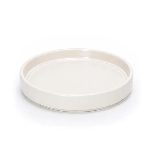 Miniatura 25 de D'vine Dev Maceta Redonda Moderna de Cerámica de 3.7 Pulgadas con Platillo, Bandeja de Drenaje para Macetas de Interior, Negro Mate, 97-T-B-1