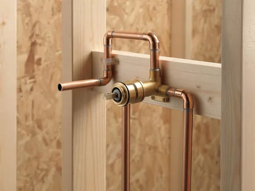 Miniatura 2 de Delta Grifo de montaje en pared Válvula áspera para grifos de baño Delta monomando montaje en pared R3510-WL