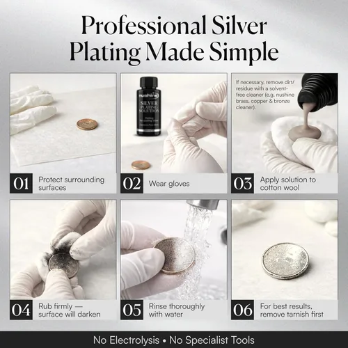 Miniatura 2 de Nushine Solución de chapado en plata, Plata